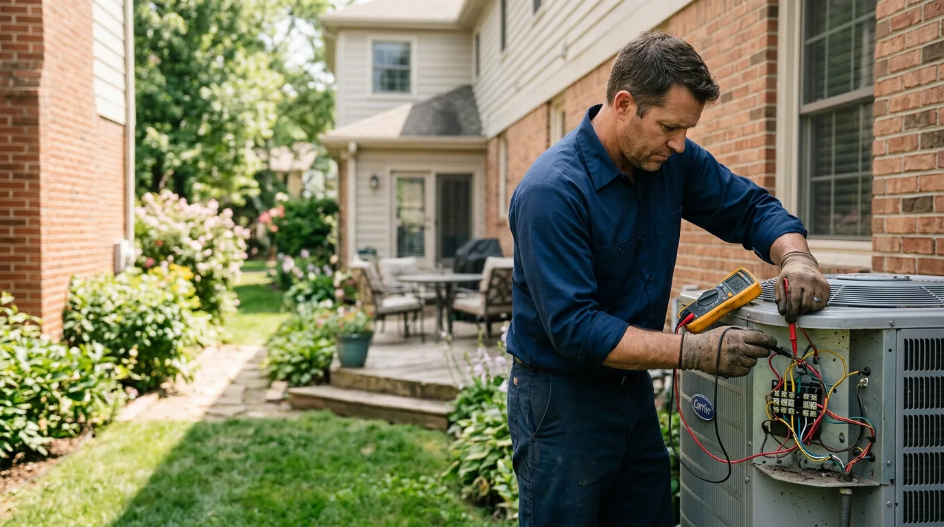 HVAC technician working near Cranston, RI